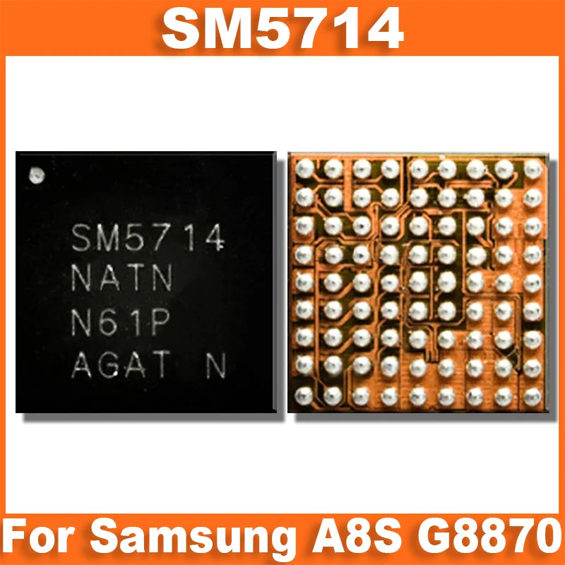 Circuito Integrado (IC) Carga SM5714 USB (Original) para Samsung Galaxy A8S(G8870)/A12(A125)/A22 (1-10 Unidades)
