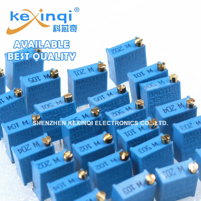 26pcs/set 3296W Potentiometer kit 100R 200R 500R 1K 2K 5K 10K 20K 50K 100K 200K 500K 1M Variable Resistors Set 13values x 2PCS