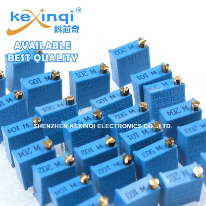 26pcs/set 3296W Potentiometer kit 100R 200R 500R 1K 2K 5K 10K 20K 50K 100K 200K 500K 1M Variable Resistors Set 13values x 2PCS