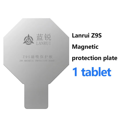 Placa Protectora Magnética Universal Vidrio Trasero Lanrui Z9 para Serie iPhone 11-16 (Protección Imán Carga Inalámbrica)