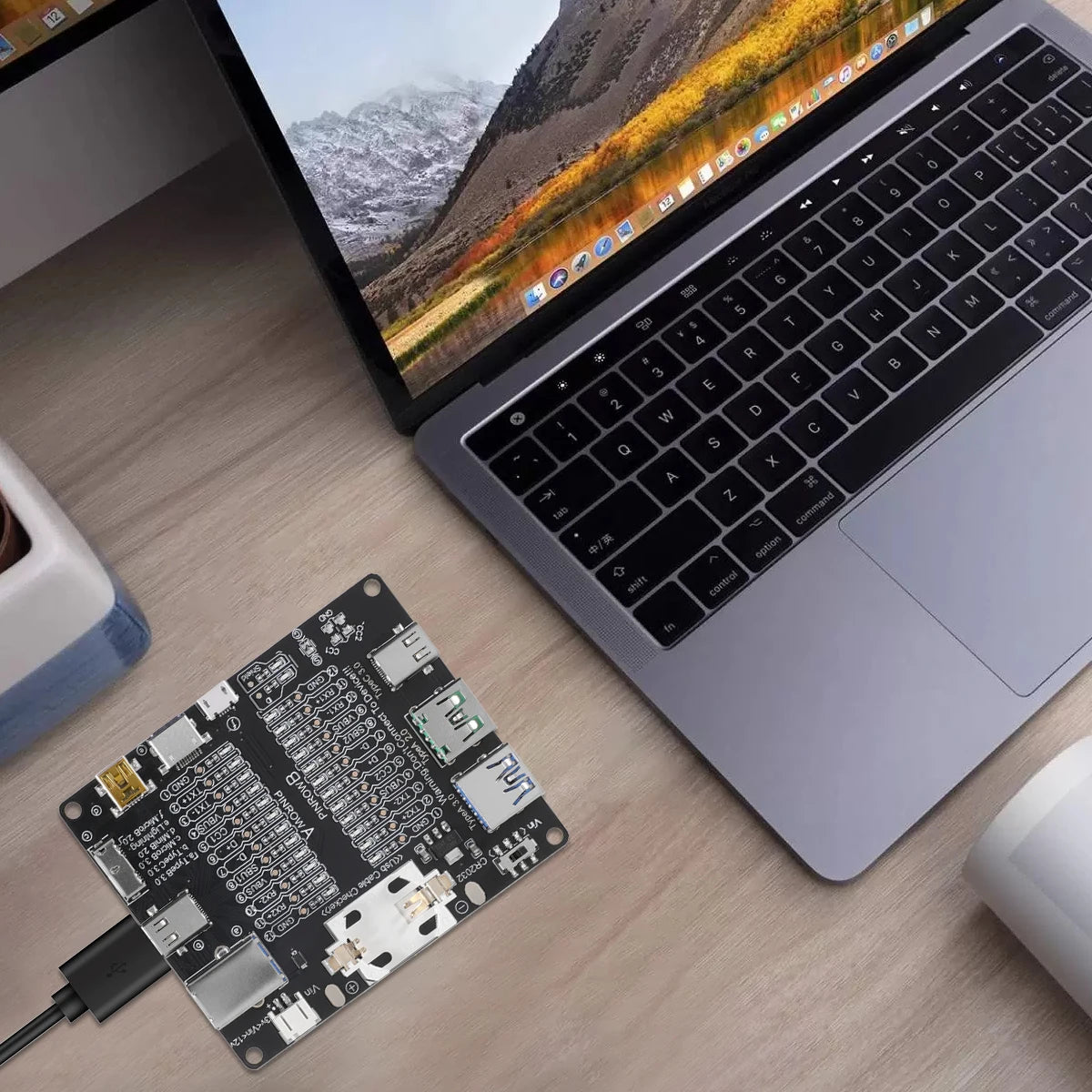 Tester Placa Prueba Cables USB (Tipo-C/B/Micro) Detección Cortocircuito/Anomalía para iOS/Android
