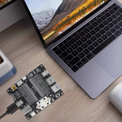 Tester Placa Prueba Cables USB (Tipo-C/B/Micro) Detección Cortocircuito/Anomalía para iOS/Android