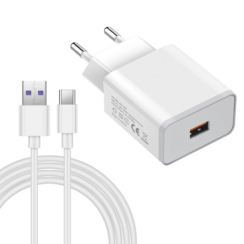 Cargador NNBILI para Redmi (5V 2A, EU/US) con Cable Tipo C/Micro USB para Note 11/10/9/9A/8A/3-8 Pro