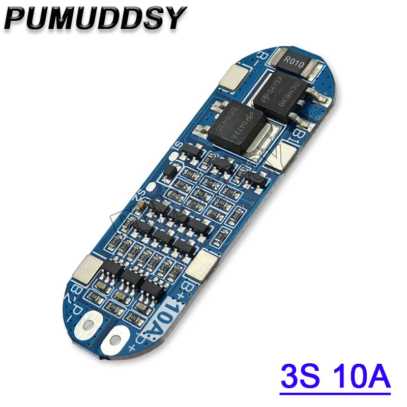 6A 8A 10A 20A 25A 30A 40A 60A 3S Li ion Lithium Battery 18650 Charger PCB BMS Protection Board For Drill Motor Lipo Cell Module