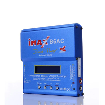 Imax B6 AC RC Charger 80W B6AC 6A Balance Charger Digital LCD Screen Li-ion LiFe Nimh Nicd PB Lipo Battery Discharger