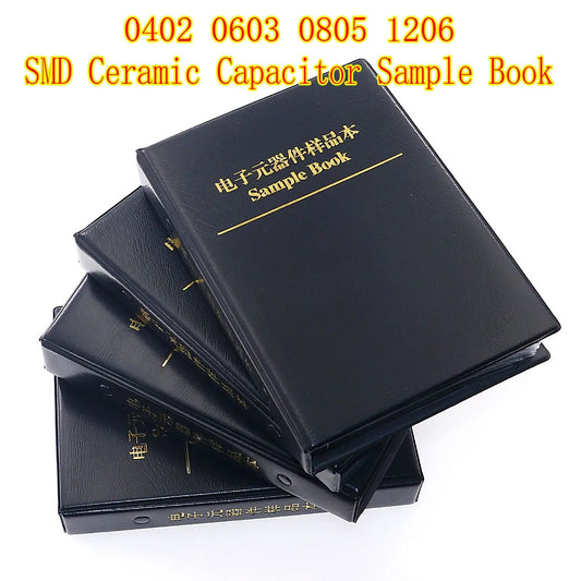 Libro Muestrario Mixto Capacitores Cerámicos Multicapa SMD (0.5pF-22uF, 0402-1206) Kit Surtido