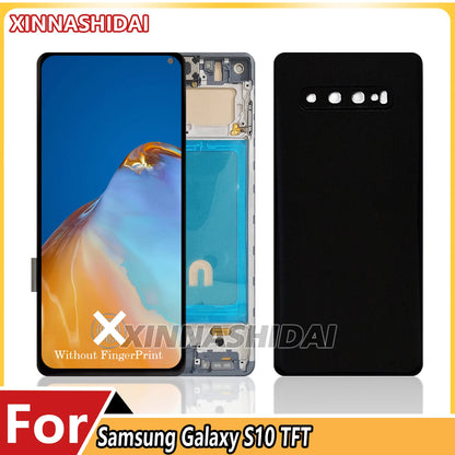Pantalla TFT para Samsung Galaxy S10 (SM-G973F/U/W) con Marco y Tapa Trasera (Digitalizador Táctil)
