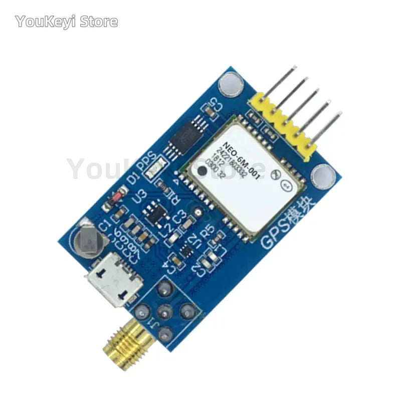 Módulo GPS GY-NEO6MV2 / GY-NEO7MV2 / GY-NEO8MV2 (NEO-6M/7M/8M) con Antena Grande y EEPROM para Control Vuelo MWC/APM2.5 Arduino