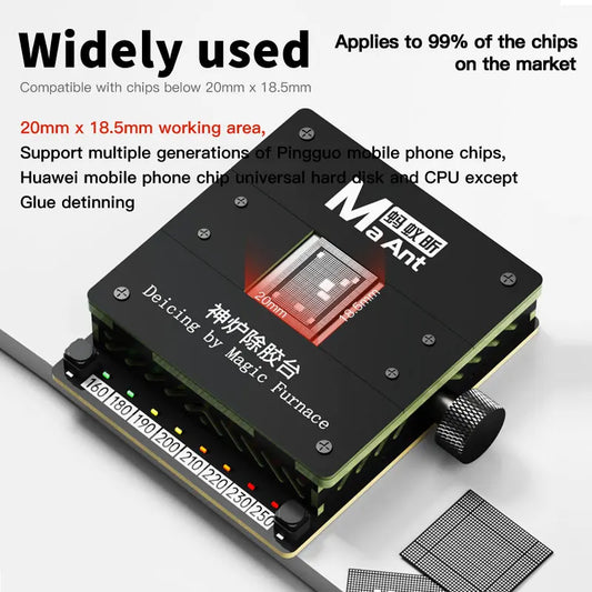 MaAnt SL-2 Preheating Platform Constant Temperature BGA Glue Removing Station for iPhone Android CPU NAND Flash IC Chips Repair