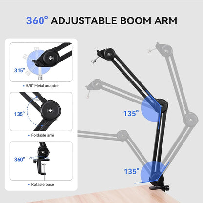 Elikliv Digital Microscope Flexible Arm Suspension Boom Scissor Arm Stand Metal Bracket for DM602 flex