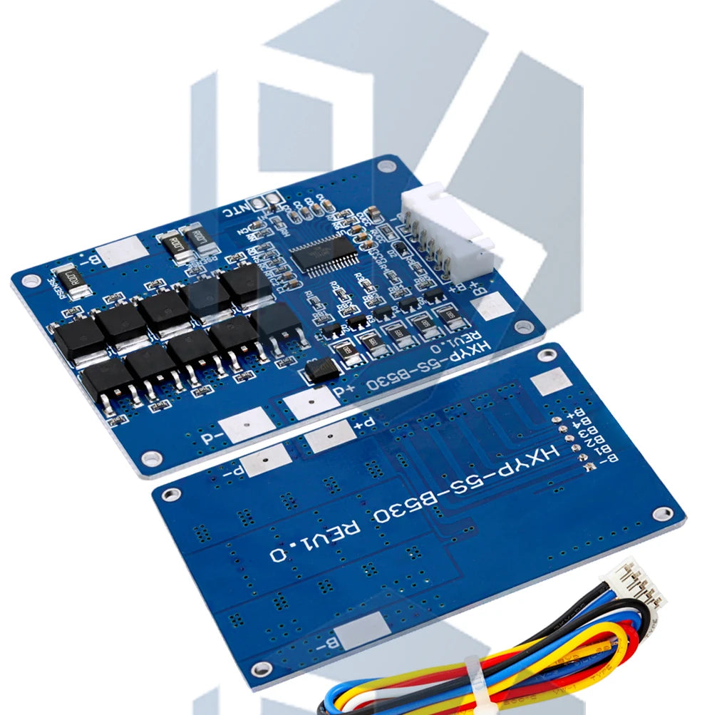 5S 18V 21V 30A 45A BMS Lithium Battery Charging Protection Board With NTC Resistors With Balance And NTC Temperature Protection