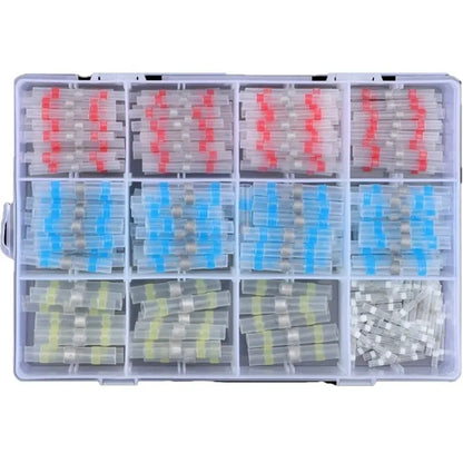 Kit Terminales Cableado Impermeables Anillo Soldadura Termoretráctil (Manga Soldadura) Tubo Termocontraíble (120/250 Piezas)