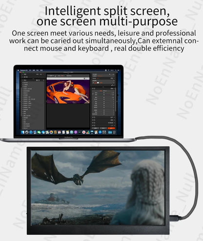 Monitor Portátil 11.6" (1366x768) LCD TFT - Pantalla Gaming para PC/Raspberry Pi/Laptop/PS4/Xbox/Switch (HDMI)