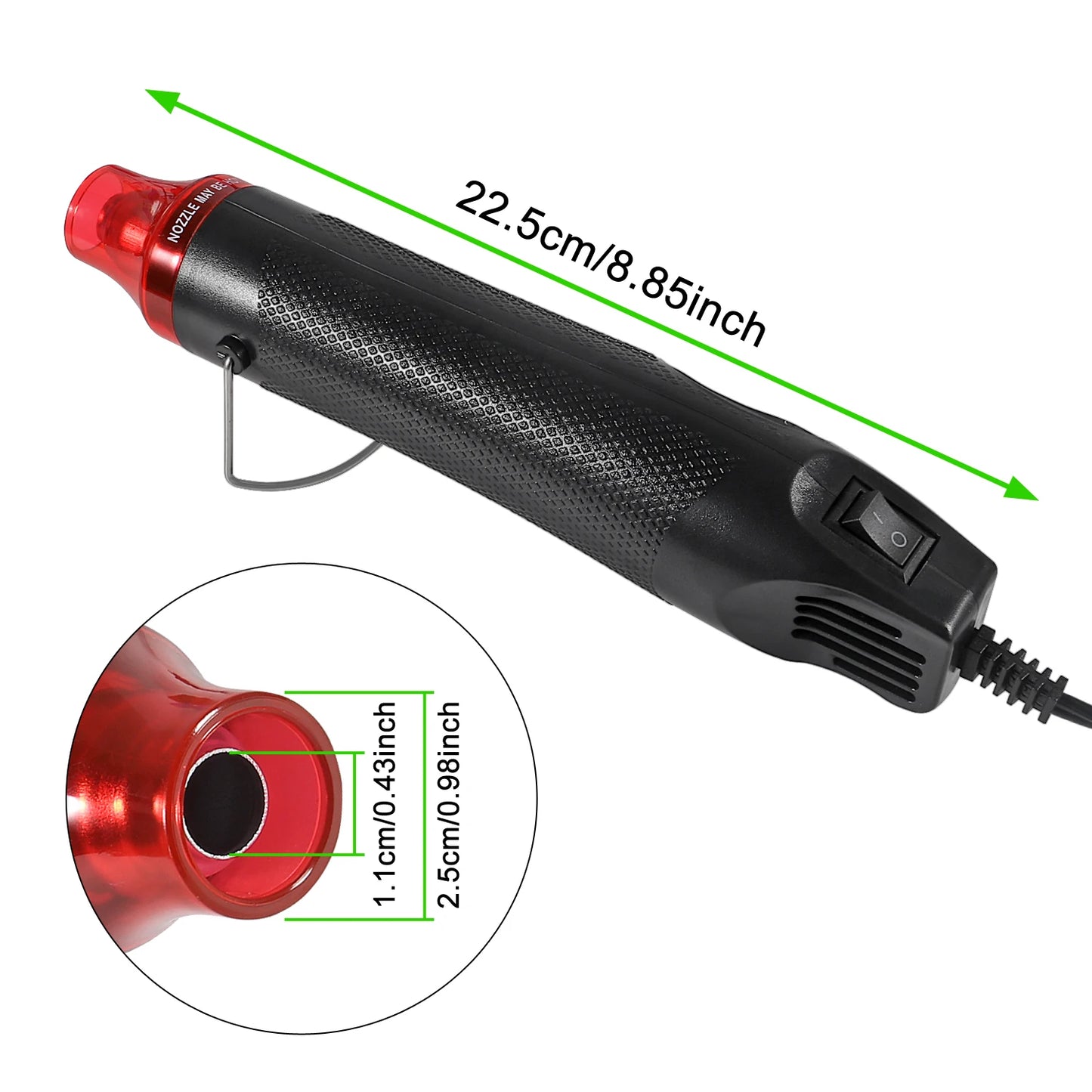 Kit Tubo Termoretráctil 2:1 (127/164/328/560 Piezas) con/sin Pistola Aire Caliente (EU/US 110V/220V) Aislante Cable