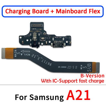 Cable Flex Conector USB Carga / Micrófono / Placa Principal / LCD para Samsung Galaxy A21S/A31/A41/A51/A70/A71