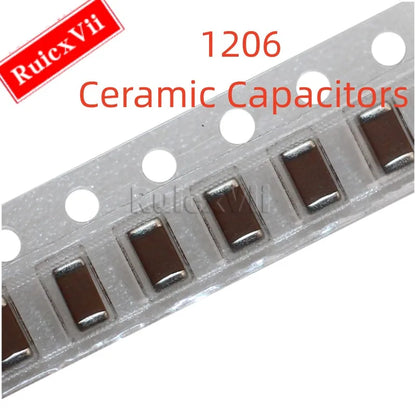Capacitor Cerámico SMD 1206 (220uF 227M, 16V, X5R 20%) MLCC - Pack 5 Unidades