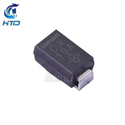 Diodo TVS SMD SMAJ 400W - Varios Voltajes (12A a 24A) SMA/DO-214AC - Lote 100 Piezas