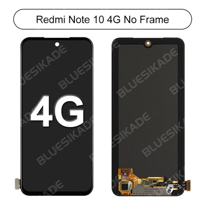 AMOLED For Xiaomi Redmi Note 10 4G Display Note 10S LCD M2101K7AI Touch Screen Digitize For Redmi Note 10 5G Display POCO M3 Pro