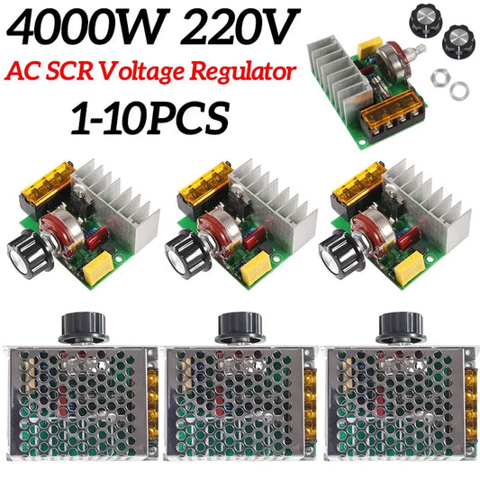 Regulador Voltaje AC 220V 4000W SCR Dimmer Control Velocidad Motor Termostato