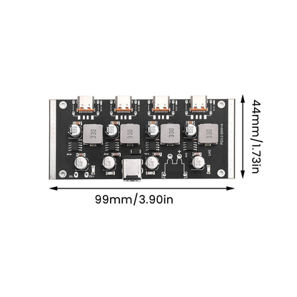 Módulo Adaptador Fuente PD 65W USB-C Soporta PD3.0/2.0, QC3.0/2.0, FCP, AFC Placa Circuito Cargador