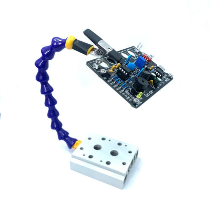 Brazos Flexibles "Helping Hands" con Pinza Tornillo Banco Mesa y Soporte Cautín para Soldadura/Reparación PCB (Compatible TS100/TS101/PINE64)