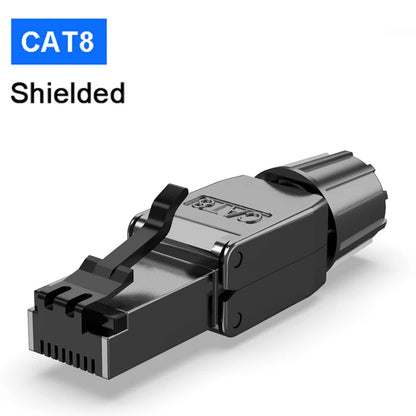 Conector RJ45 Industrial ZoeRax (Cat8/Cat7/Cat6a) Tool-Free Blindado Terminación Modular (1 Unidad)