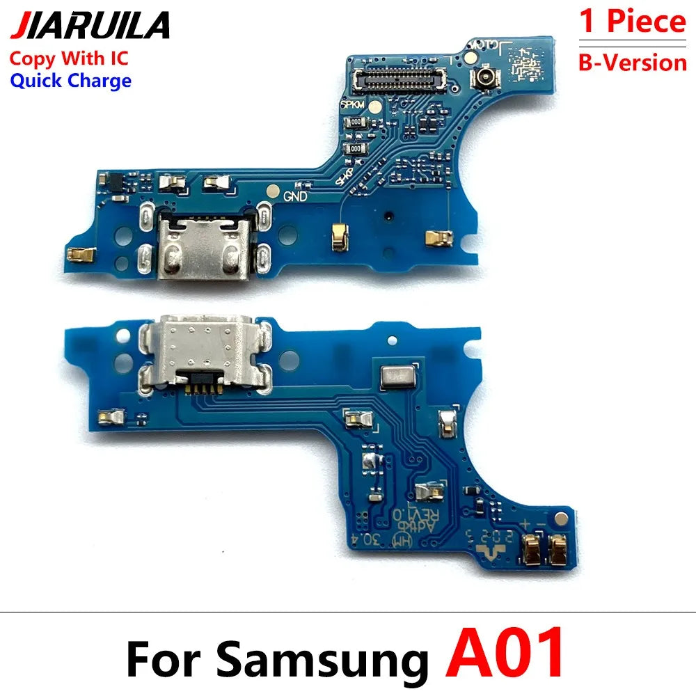 Placa Puerto Carga USB con Conector Dock y Flex para Samsung Galaxy A01/A11/A20/A21S/A31/A51