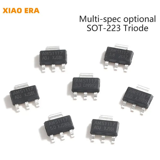 Regulador Voltaje LDO / Transistor SMD SOT-223 - Varios Modelos (BCP56, LM1117, etc.) - Lote 10 Piezas