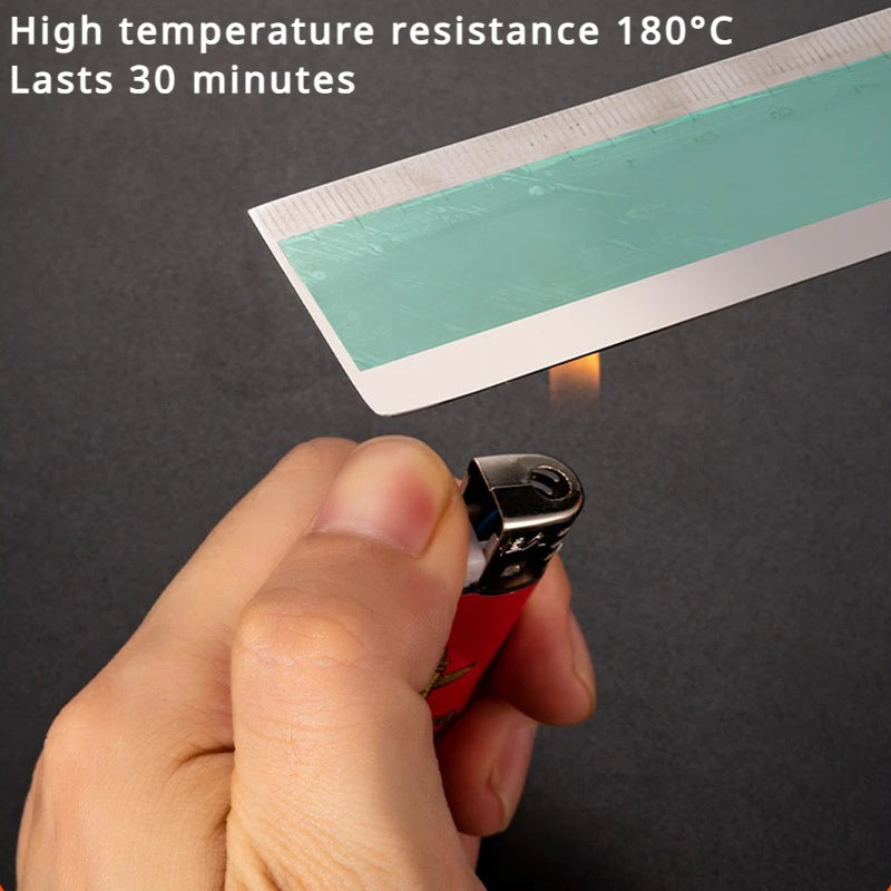 Cinta Adhesiva PET Film Poliamida Resistente Calor (Verde, Ancho 25mm, Largo 33m)
