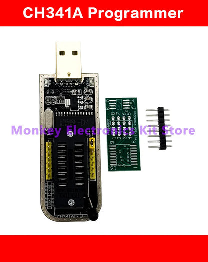 Kit Programador USB CH341A EEPROM/Flash/BIOS con Clip SOIC8 y Adaptador 1.8V + ZIF Socket