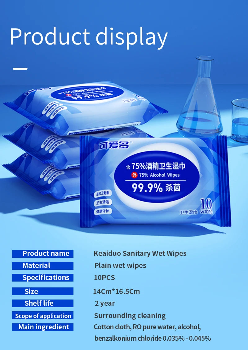 Individually Wrapped Alcohol Wipes (30pcs) – 70% Isopropyl for Travel, Home & Electronics, Fast Shipping, Non-Toxic