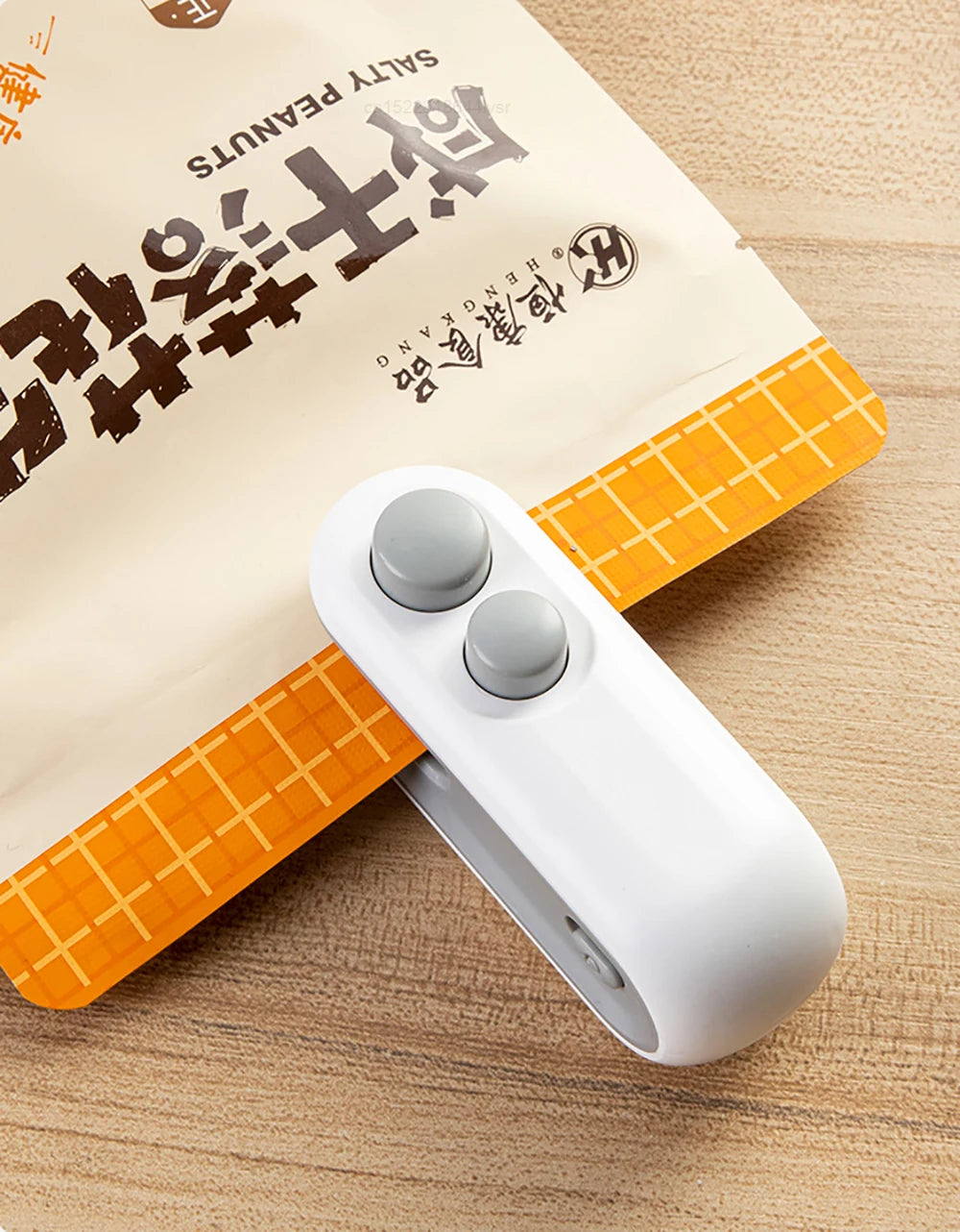 Mini Selladora Térmica Portátil para Bolsas Plásticas Alimentos (Clip Sellador Manual Embalaje)