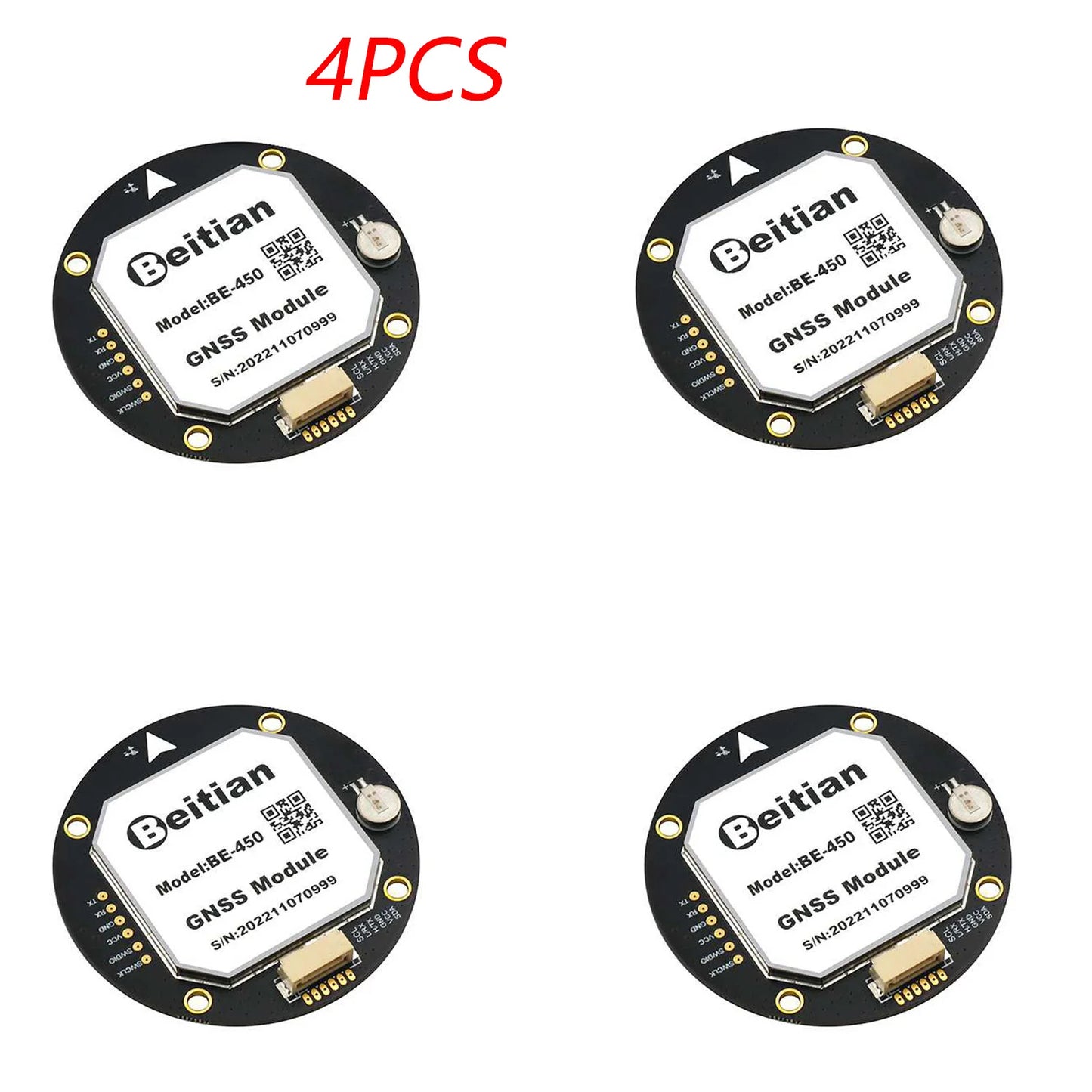 Módulo GPS Beitian BE-450 (M10, TTL, Ultra Bajo Consumo, con Compás y Flash, LED PPS) para Drones/Vehículos