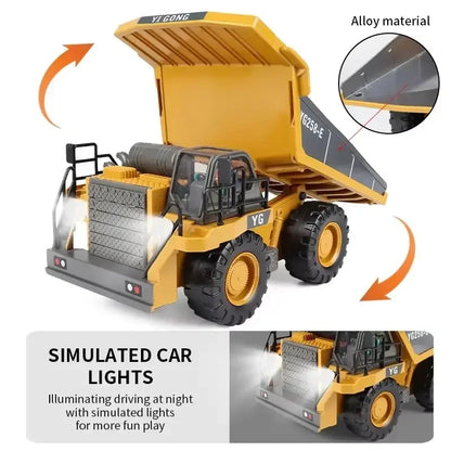 Auto Excavadora Todoterreno RC 4x4 a Batería (Drift, Acrobacias) Juguete Crawler Control Remoto para Niños Regalo