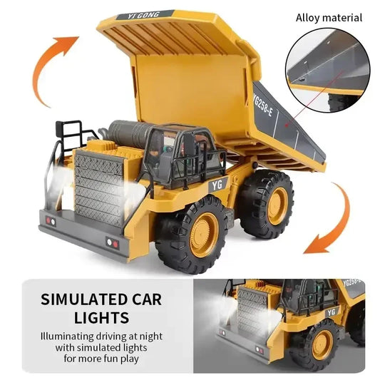 Auto Excavadora Todoterreno RC 4x4 a Batería (Drift, Acrobacias) Juguete Crawler Control Remoto para Niños Regalo