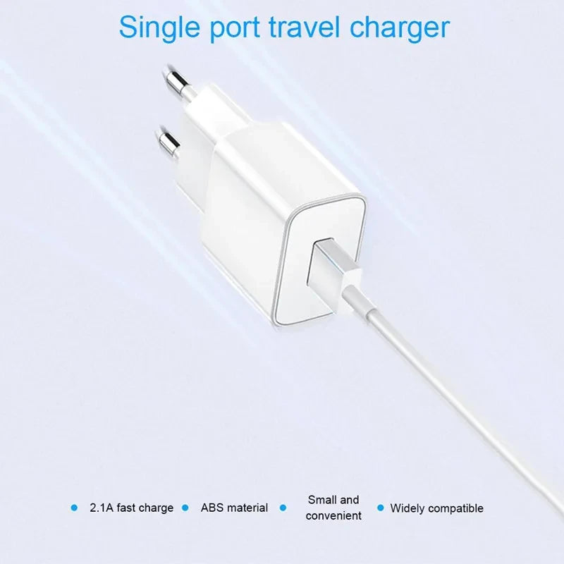 Cargador NNBILI para Redmi (5V 2A, EU/US) con Cable Tipo C/Micro USB para Note 11/10/9/9A/8A/3-8 Pro