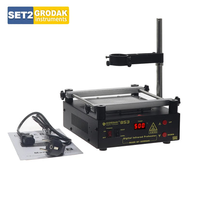 Gordak 853 Bottom Heating Preheating Station PCB Preheater Soldering Station BGA Rework Station Phone Repair Tools YIHUA 853A EU