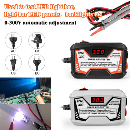 Tester LED 0-300V Output Probador Tiras Beads Mantenimiento TV LCD Inspección Multiuso