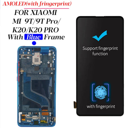 6.39'' Super Amoled Display For For Xiaomi Mi 9T Mi9T Pro LCD Display Touch Screen Digitizer Assembly For Redmi K20/K20 Pro LCD