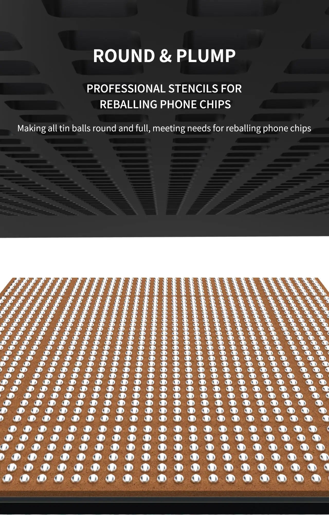 QIANLI MEGA-IDEA Black BGA Reballing Stencil Multifunction Universal Net for iPhone 6-16 Pro Max Planting Tin Steel Mesh tools