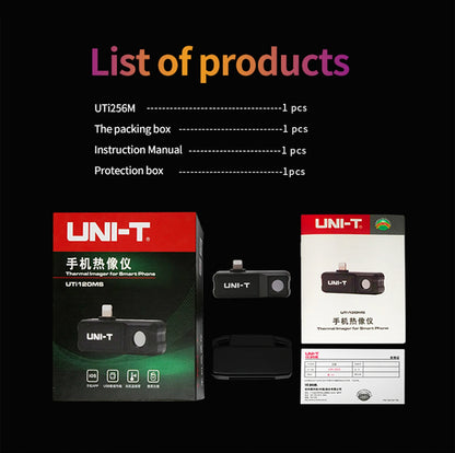 Termógrafo UNI-T UTi120MS para iPhone (iOS) - Cámara Térmica USB-C Detección PCB/Calefacción Suelo