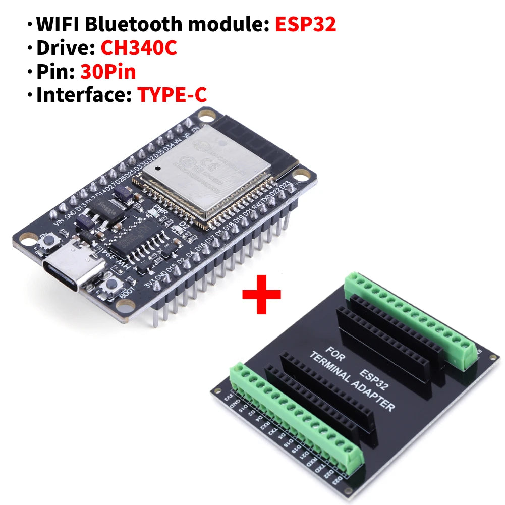 Placa Desarrollo ESP32 NodeMCU-32S (30 Pines, ESP32-WROOM-32D/32U) Módulo WiFi + Bluetooth Doble Núcleo Bajo Consumo