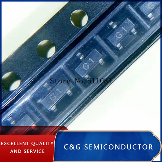 Lote 100 Pcs Transistor NPN MMBT5551 (G1) SMD SOT-23 180V 0.6A