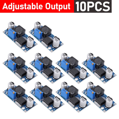 Lote 1/10 Pcs Módulo Convertidor Buck LM2596 DC-DC 3A Ajustable Step-Down 24V/12V/5V/3V