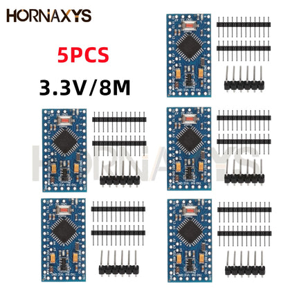 Placa Desarrollo Pro Mini 328 (ATMEGA328P/ATMEGA328) 5V 16MHz / 3.3V 8MHz para Arduino (1-10 Unidades)