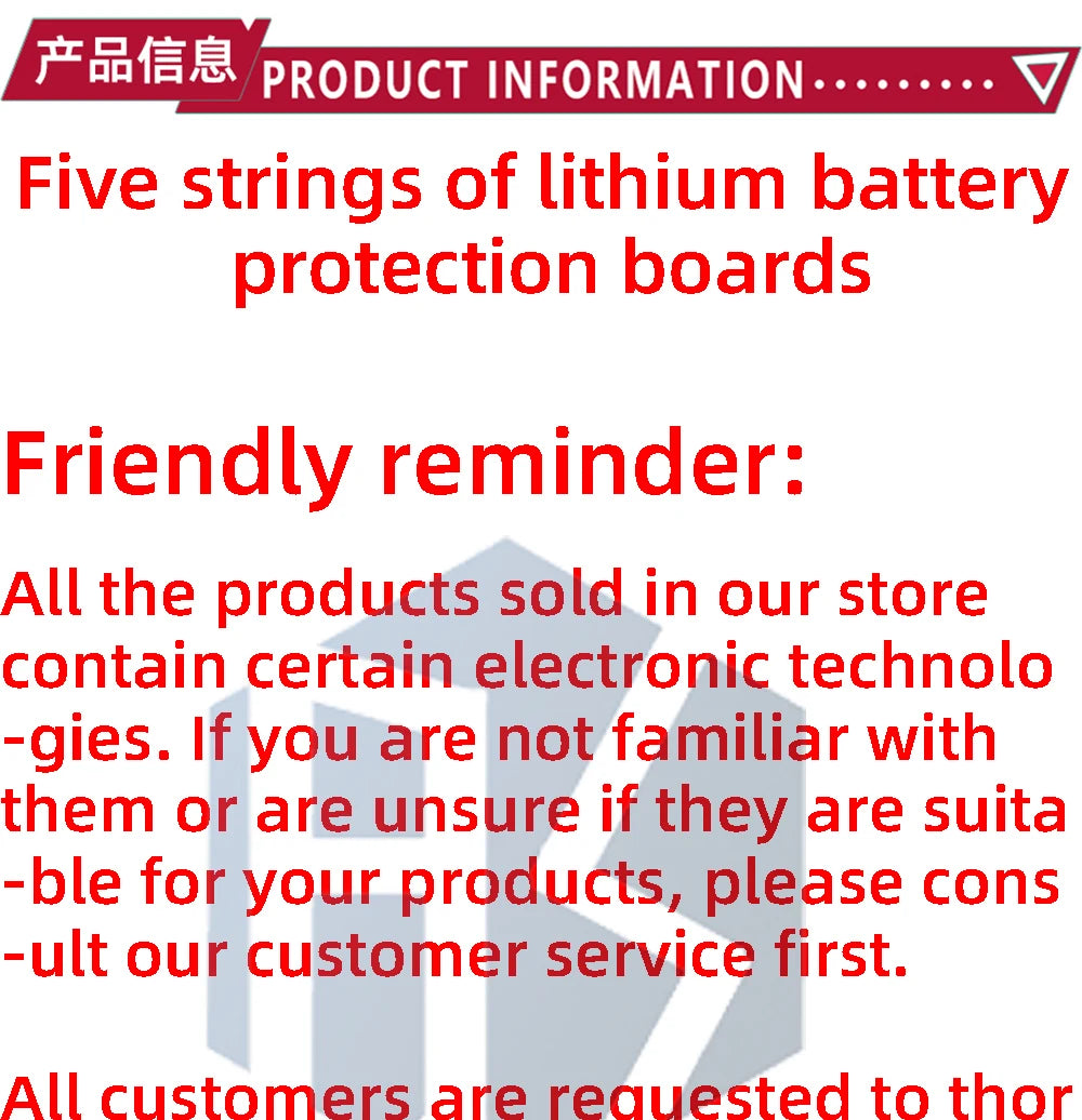 5S 18V 21V 30A 45A BMS Lithium Battery Charging Protection Board With NTC Resistors With Balance And NTC Temperature Protection