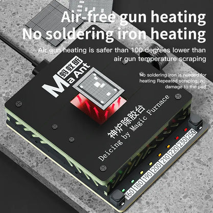 MaAnt SL-2 Preheating Platform Constant Temperature BGA Glue Removing Station for iPhone Android CPU NAND Flash IC Chips Repair