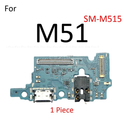 Placa Puerto Carga Rápida USB con Micrófono y Flex para Samsung Galaxy M42/M51/A51/A52/A71/A72/A90 4G/5G