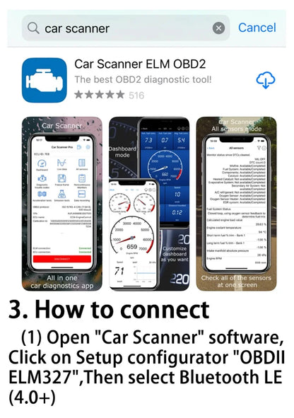 Scanner Diagnóstico Auto ELM327 V2.1 OBD2 Bluetooth Lector Códigos Detector Fallos Automotriz para Android/iOS