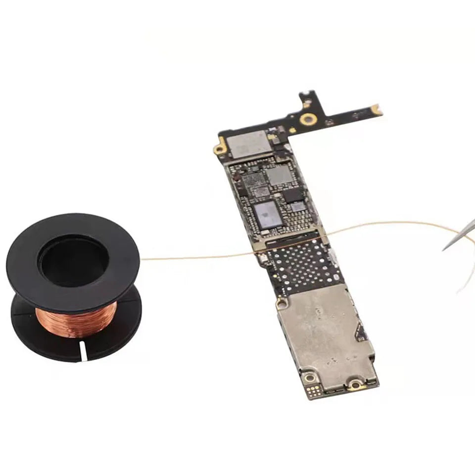 Alambre Salto Jumper PCB 0.1mm para Mantenimiento/Soldadura Reparación Teléfono Móvil/Computadora (5 Unidades)